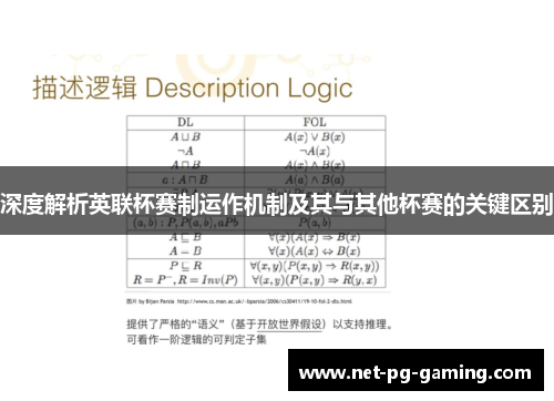 深度解析英联杯赛制运作机制及其与其他杯赛的关键区别